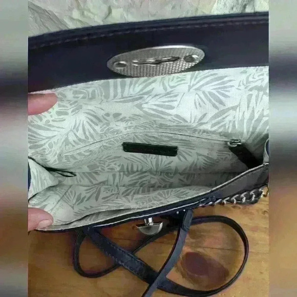 Dark Blue Leather Crossbody Purse PallieBag - Picture 5 of 7